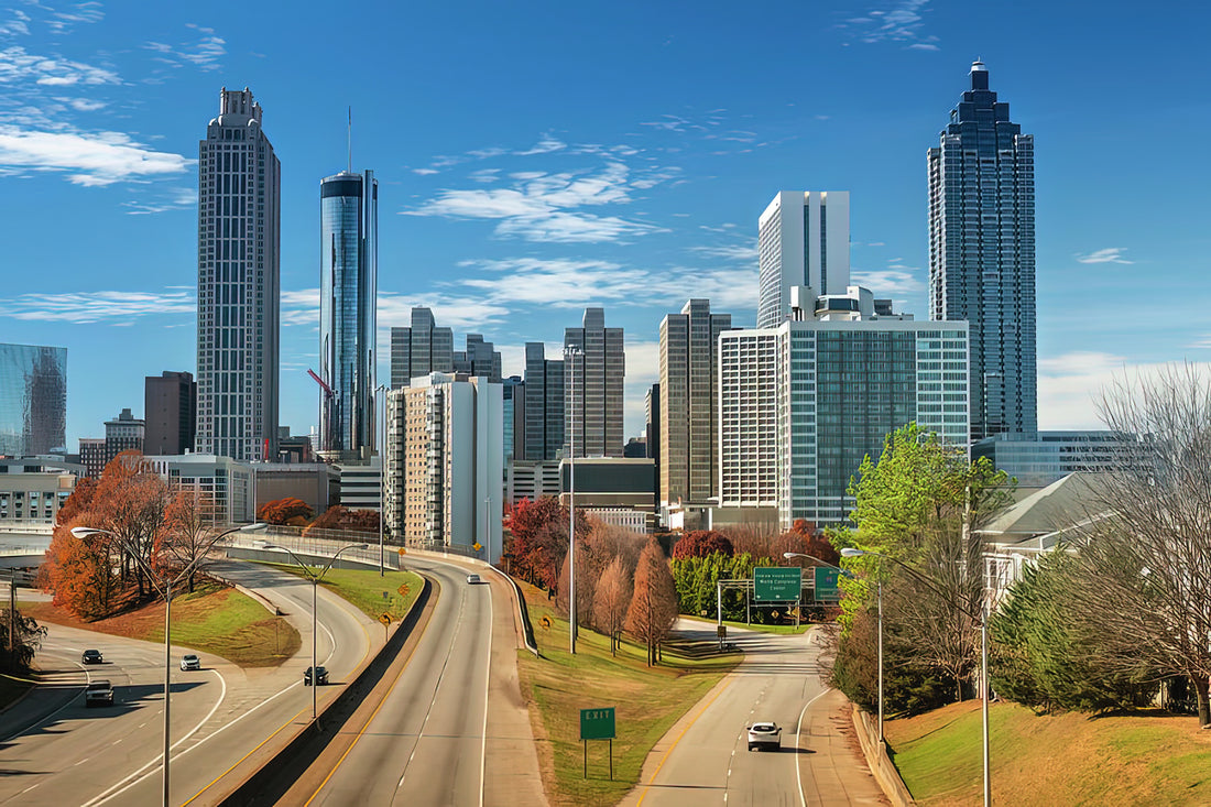 The Atlanta City Skyline: Architecture, Light, and Fine Art Interpretation