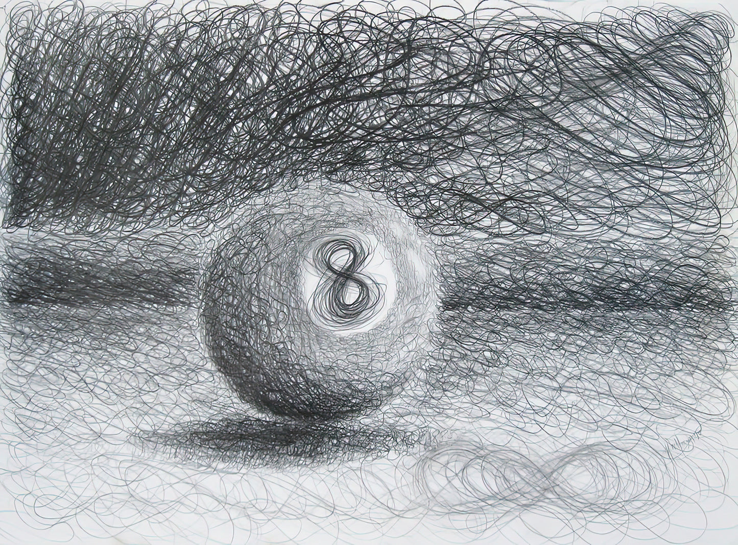 8 Ball Drawing Shading: Eight Ball No. 2 Art Print | TotalUSAMagazine