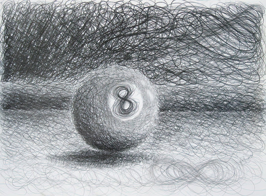 8 Ball Drawing Shading: Eight Ball No. 2 Art Print | TotalUSAMagazine