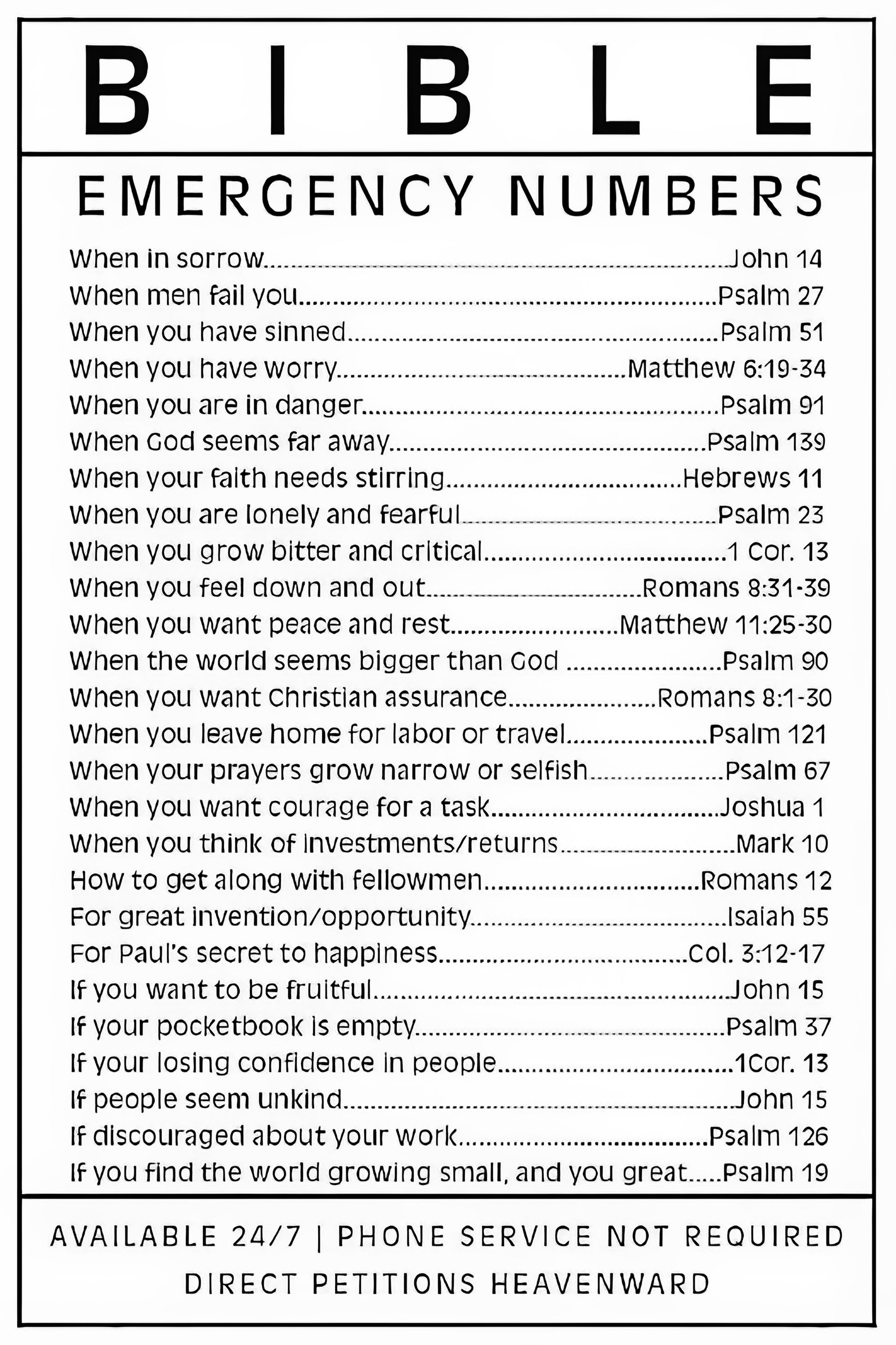 Bible 911 Verses Fine Art Print | TotalUSAMagazine