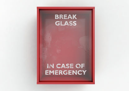 Break In Case Of Emergency Box #1 Art Print | TotalUSAMagazine