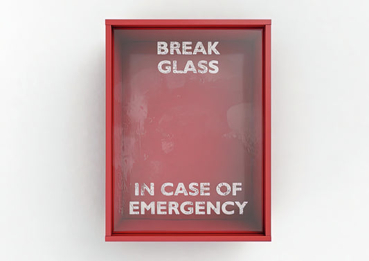 Break In Case Of Emergency Box #1 Art Print | TotalUSAMagazine