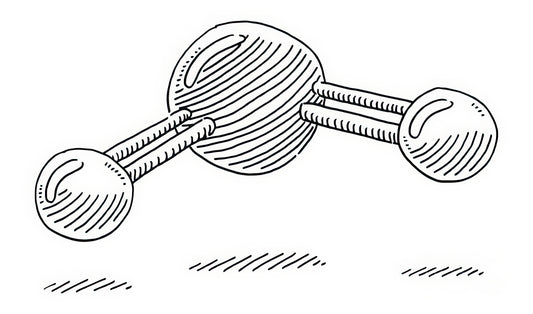 CO2 Drawing Scientific Art Print | TotalUSAMagazine