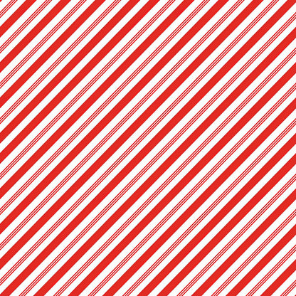 Candy Cane Stripes | Abstract Holiday Art Print - Linda Woods | TotalUSAMagazine