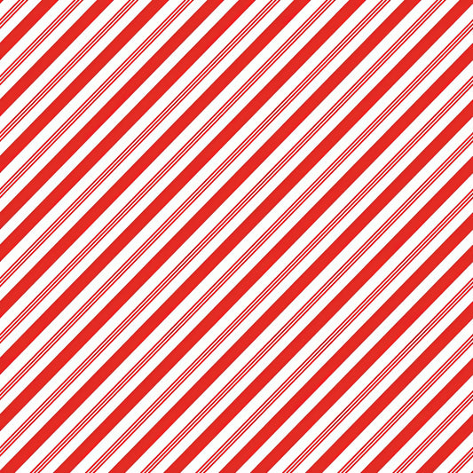 Candy Cane Stripes | Abstract Holiday Art Print - Linda Woods | TotalUSAMagazine