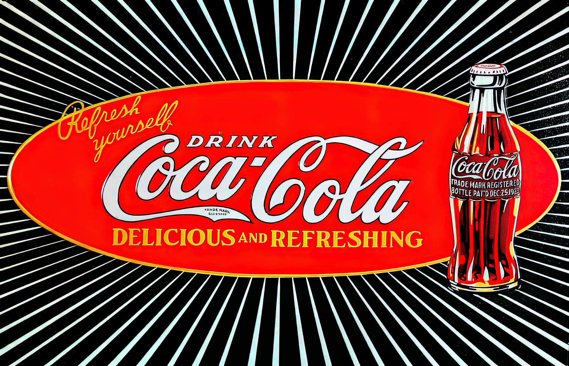 Coke Vintage Art Print | Retro Coca-Cola Ad | TotalUSAMagazine
