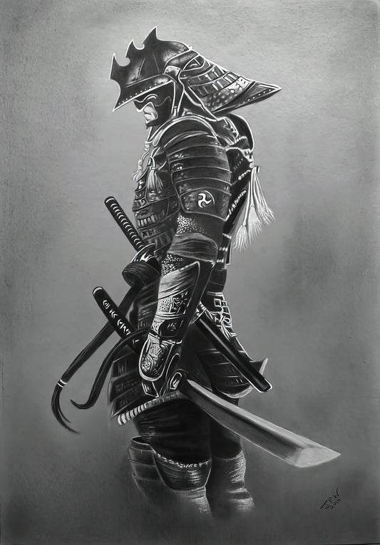 Cool Drawing Samurai Artwork | Historical Japanese Print | TotalUSAMagazine