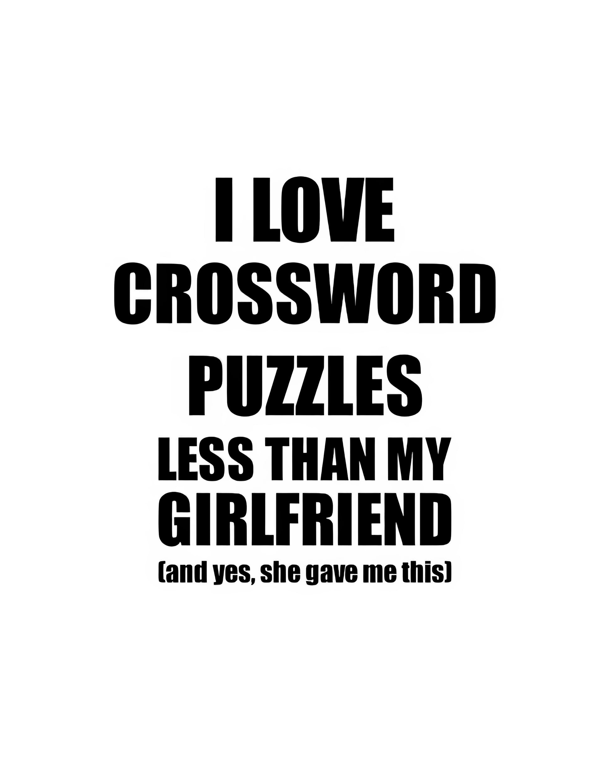 Cute Crossword Puzzles for Boyfriend Art Print | TotalUSAMagazine