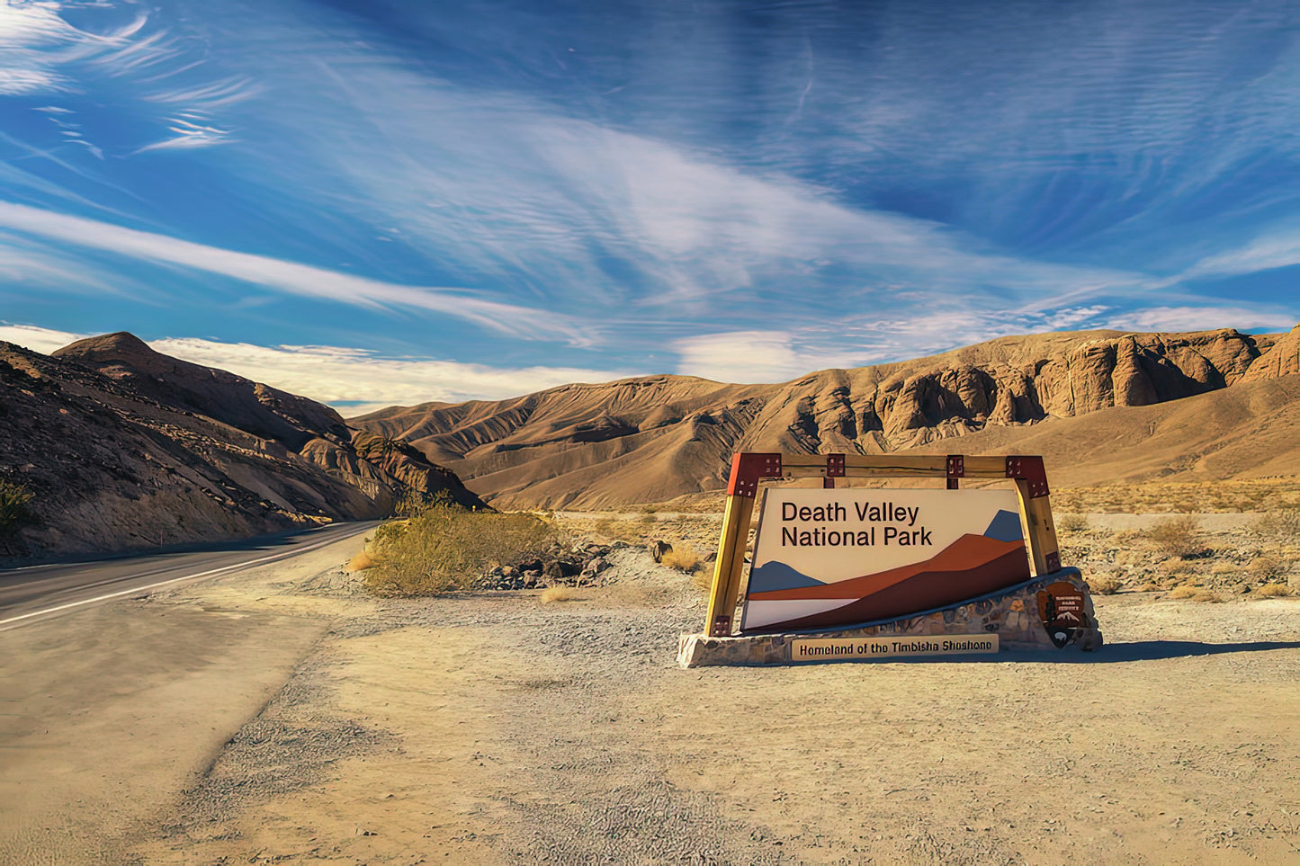 Death Valley National Park Sign Fine Art Print | TotalUSAMagazine