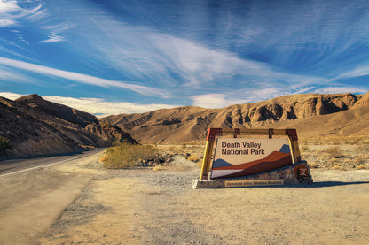 Death Valley National Park Sign Fine Art Print | TotalUSAMagazine