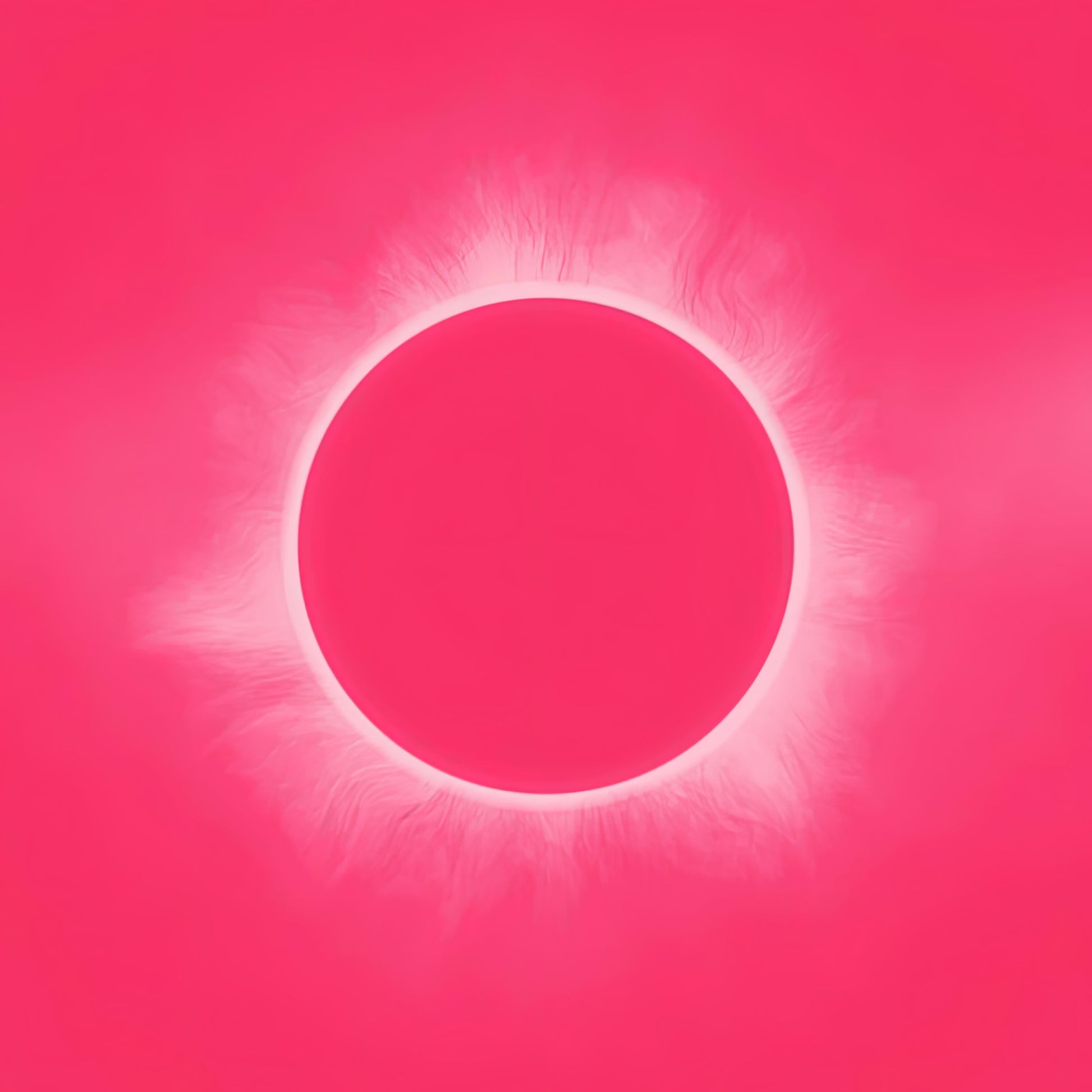 Eclipse Pink Art Print: Solar Eclipse in Pink Hues | TotalUSAMagazine