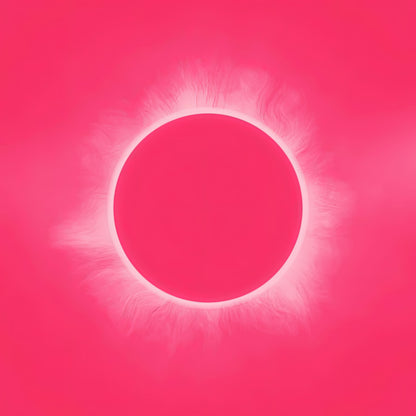 Eclipse Pink Art Print: Solar Eclipse in Pink Hues | TotalUSAMagazine