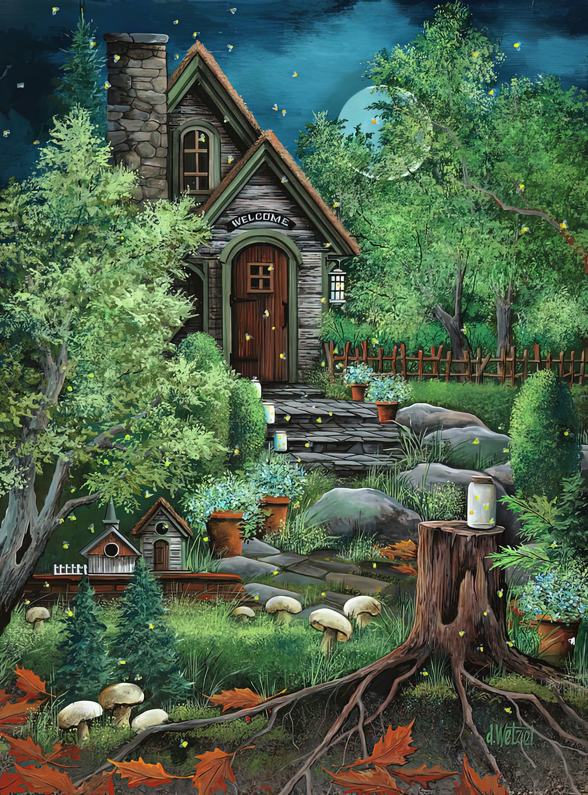 Fairyland Art Print: Ethereal Fireflies Scene | TotalUSAMagazine