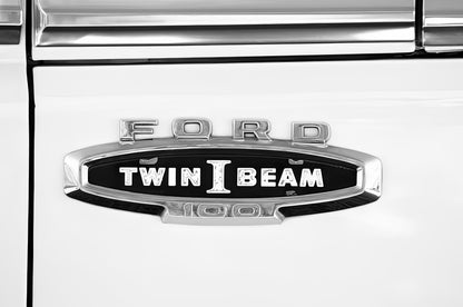Ford Twin I-Beam Badge Fine Art Print | TotalUSAMagazine