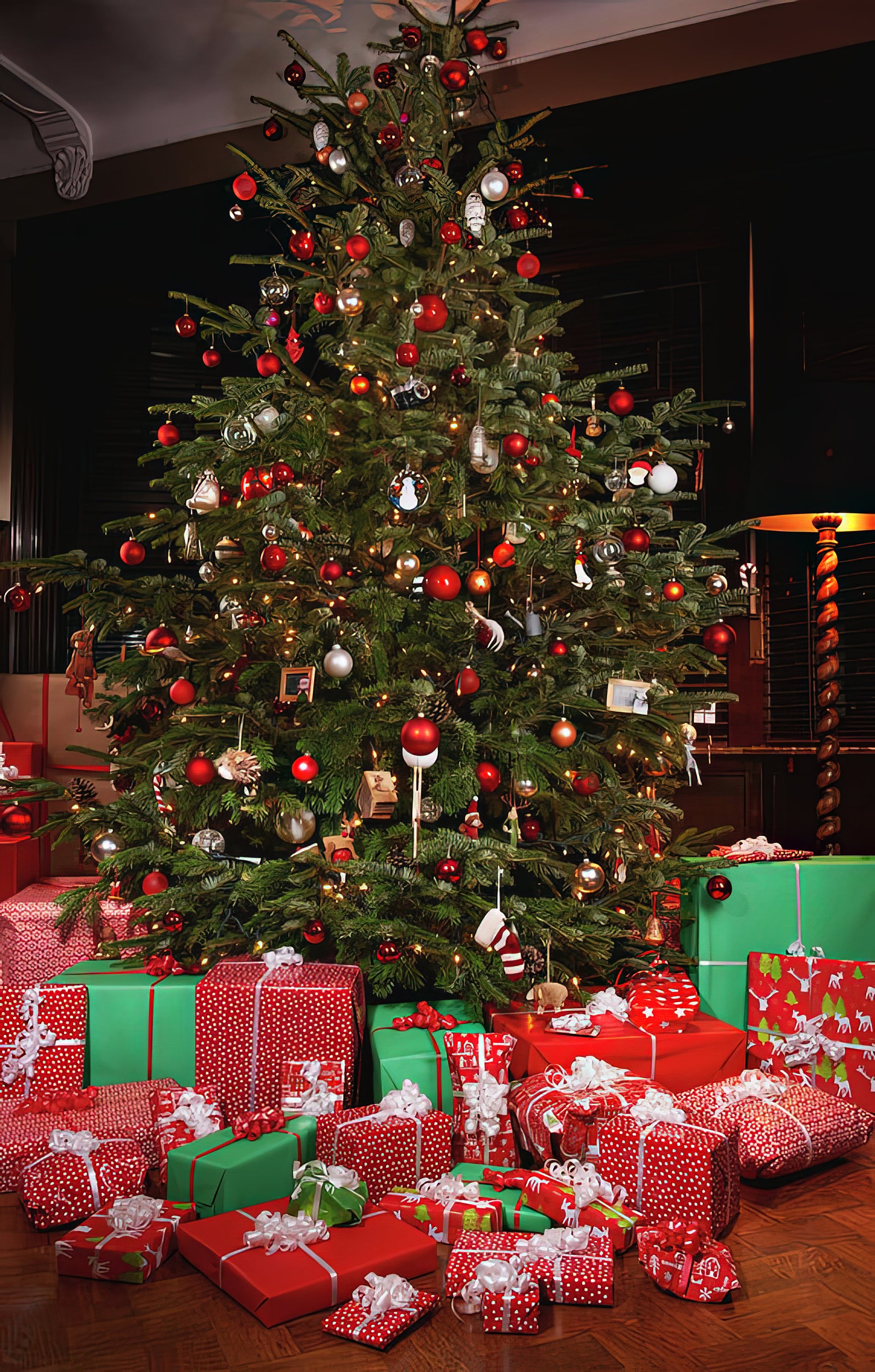 Gifts Under a Tree Christmas Art Print | TotalUSAMagazine