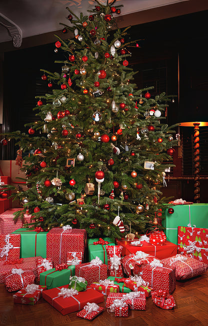 Gifts Under a Tree Christmas Art Print | TotalUSAMagazine