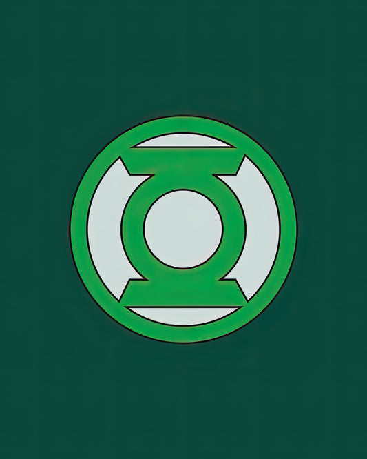 Green Lantern Logo Art Print | DC Comics Symbol | TotalUSAMagazine