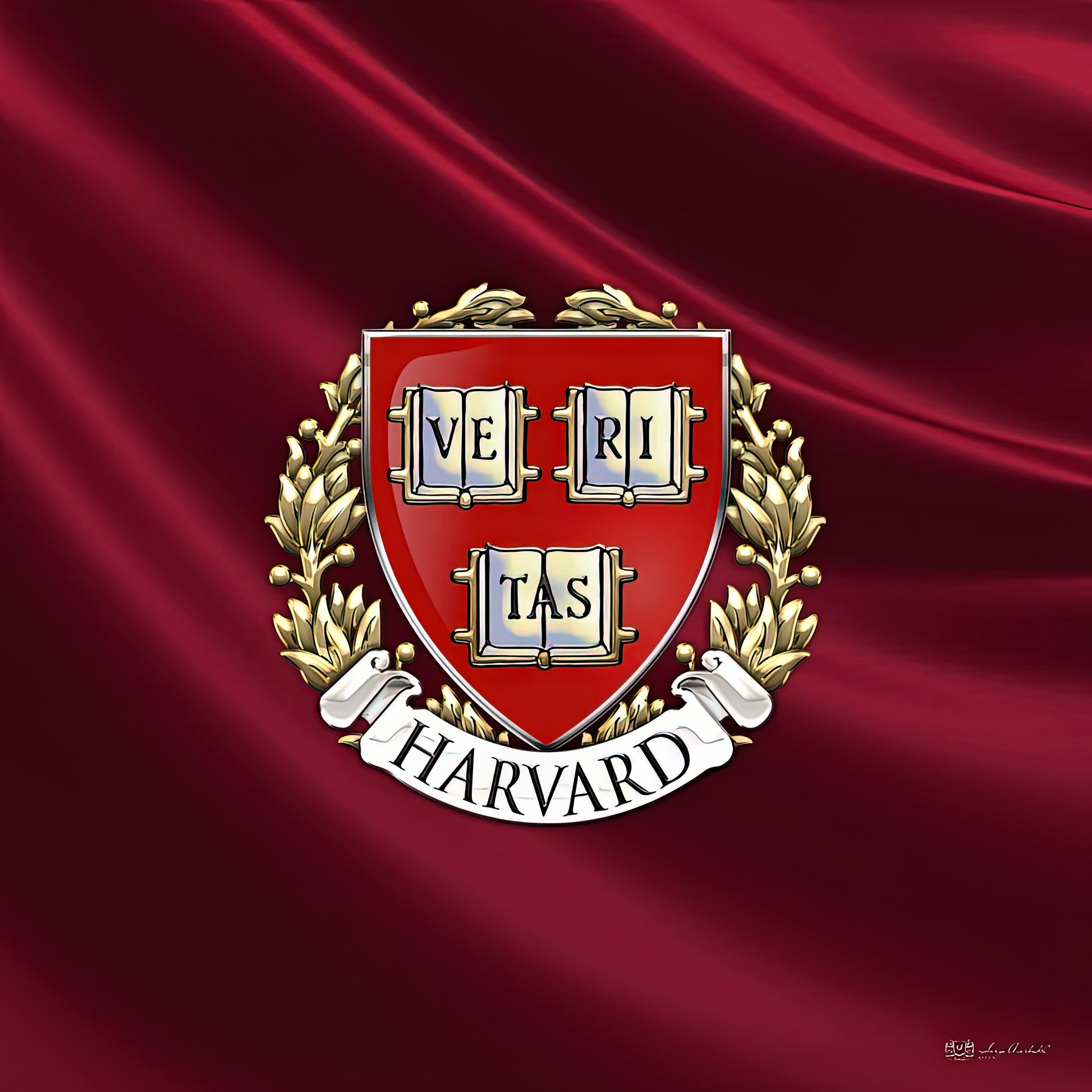 Harvard University Colors Art Print | Crimson Seal Design | TotalUSAMagazine