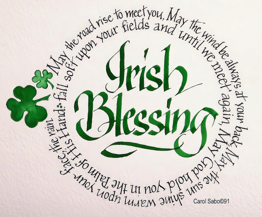 Irish Images: Blessing Round Art Print | TotalUSAMagazine