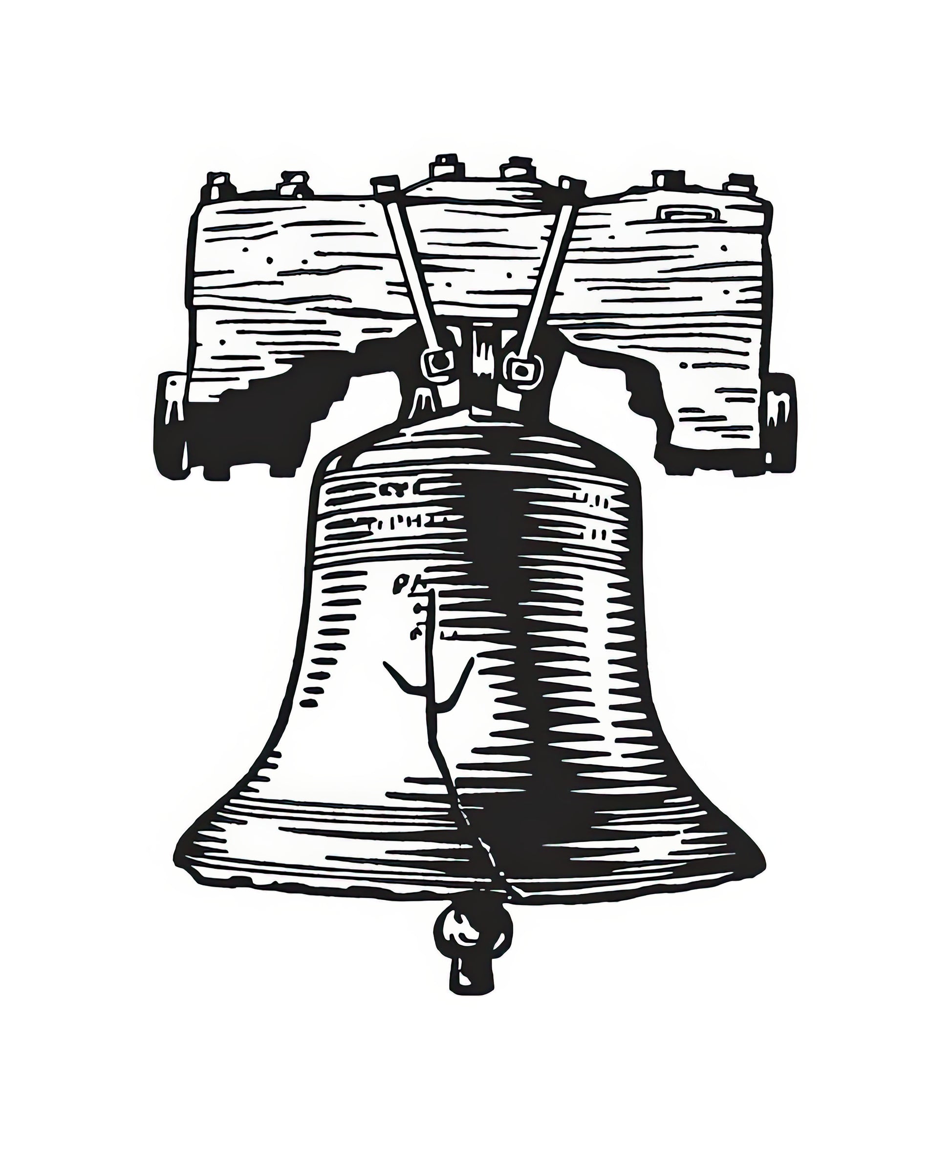 Liberty Bell Drawing Art Print: Historic 1792 Engraving | TotalUSAMagazine