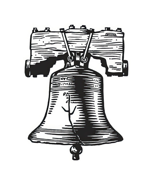 Liberty Bell Drawing Art Print: Historic 1792 Engraving | TotalUSAMagazine