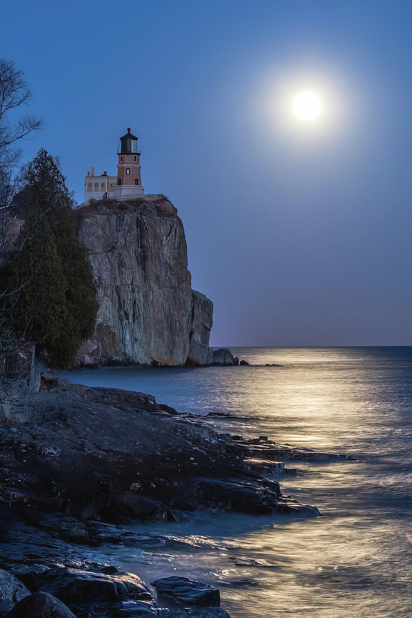 Moonlight Rock Fine Art Print - Nocturnal Landscape | TotalUSAMagazine