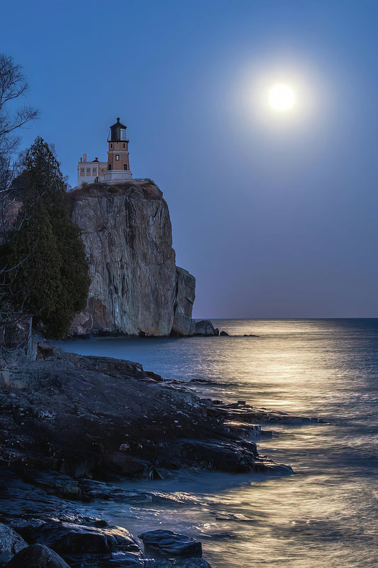 Moonlight Rock Fine Art Print - Nocturnal Landscape | TotalUSAMagazine