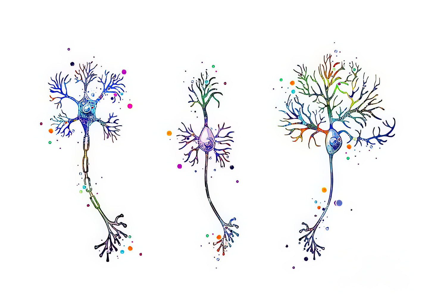 Neuron Art Watercolor Print | Scientific Wall Art | TotalUSAMagazine