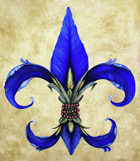 New Orleans Flower Blue Iris Fine Art Print | TotalUSAMagazine