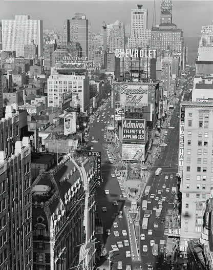 New York City 1950s: Elevated Aerial View Art Print | TotalUSAMagazine