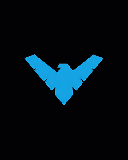 Nightwing Logo: DC Comics Symbol Art Print | TotalUSAMagazine