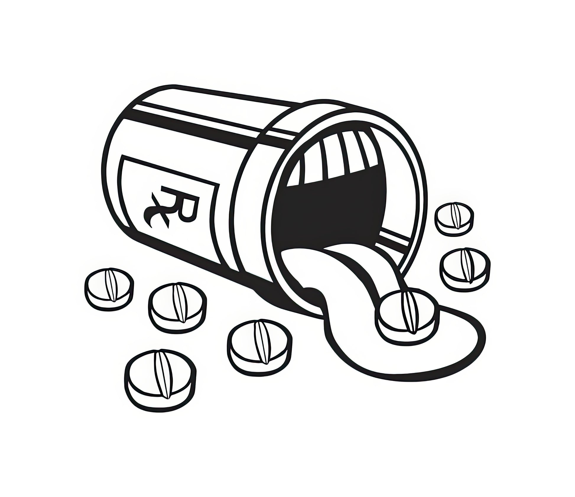 Pill Drawing Art Print | Sick Pills Illustration | TotalUSAMagazine
