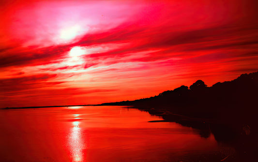 Red Sunrise Fine Art Print | Museum Quality | TotalUSAMagazine