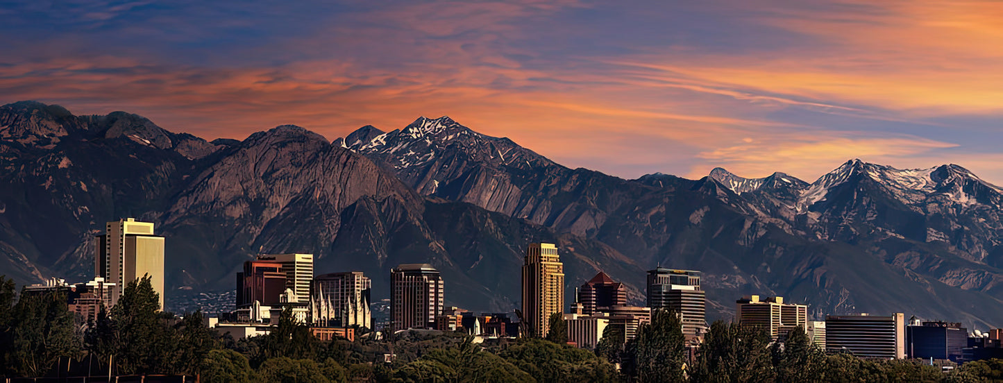 Salt Lake City Skyline Fine Art Print | TotalUSAMagazine