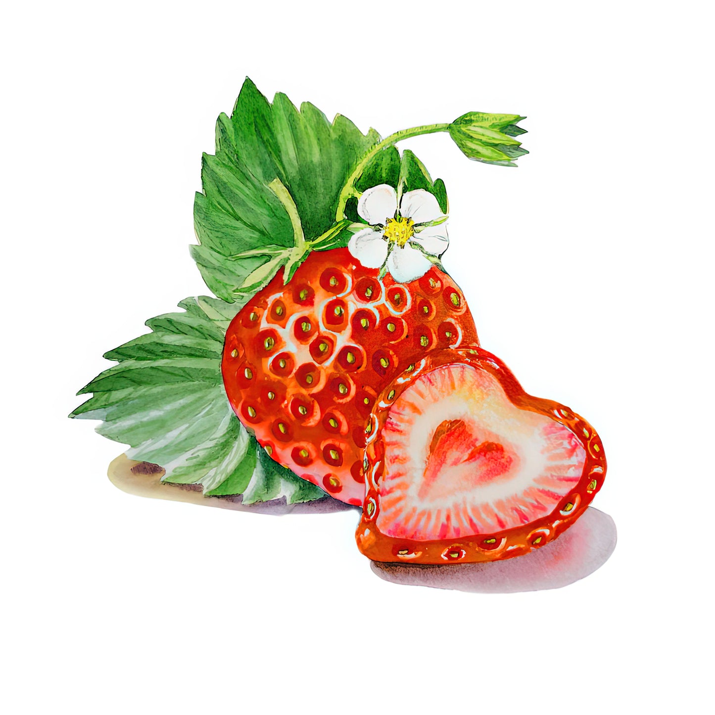 Strawberry Heart Art Print | Symbolism & Modern Appeal - TotalUSAMagazine