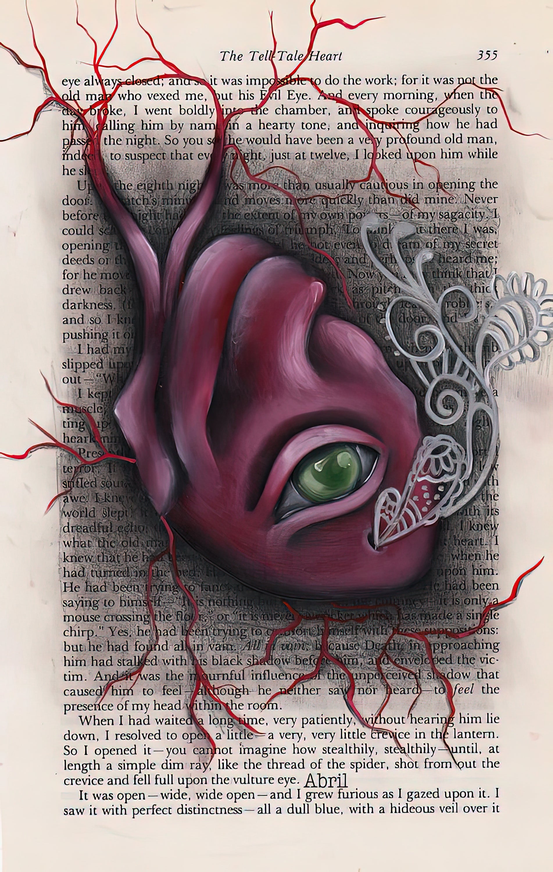 The Tell Tale Heart Drawings Art Print | TotalUSAMagazine
